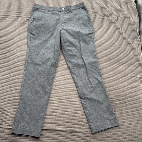 Mizzen+Main Pants Mens 32 Gray Stretch Dress Chino Performance Made In USA - Picture 1 of 9